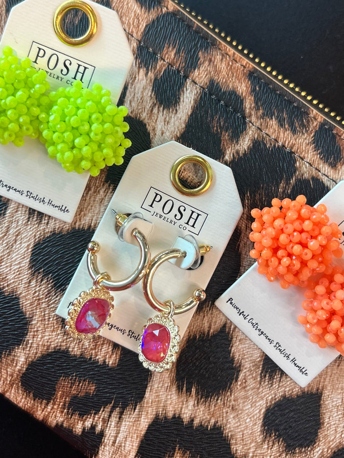 Neon earrings