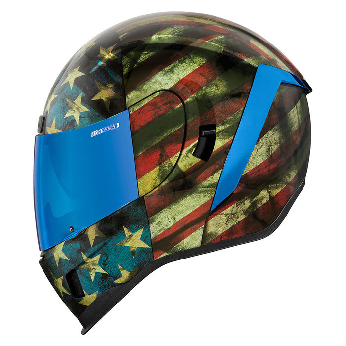 Airform Old Glory: WORLD STANDARD
Meets DOT FMVSS 218 (US), ECE 22-06 (Europe), & PSC (Japan) Helmet Safety Standards
