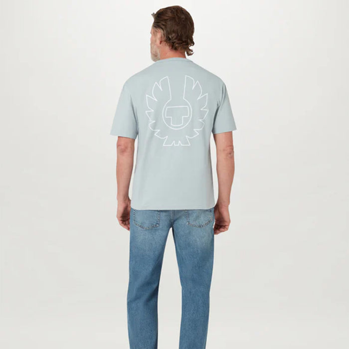 Belstaff - Border T-Shirt in Quarry Blue - Nigel Clare
