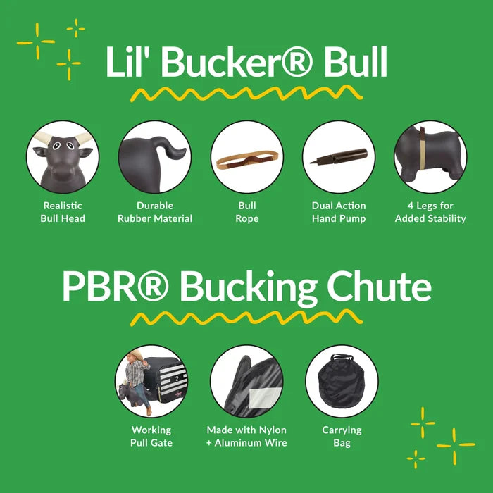 Big Country Lil Bucker Bull & PBR Chute Combo