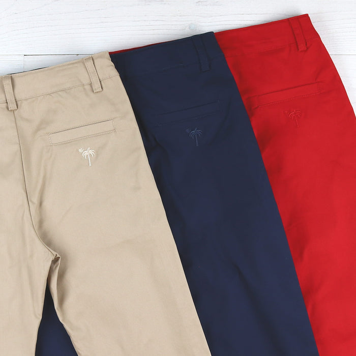 Boys Button Pants - Navy Twill