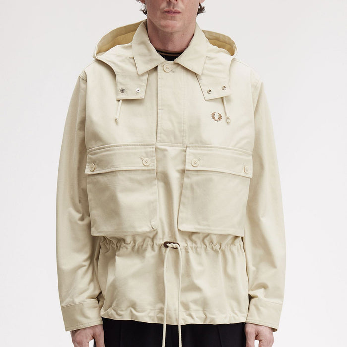 Fred Perry - Coaches Smock Jacket in Oatmeal - Nigel Clare