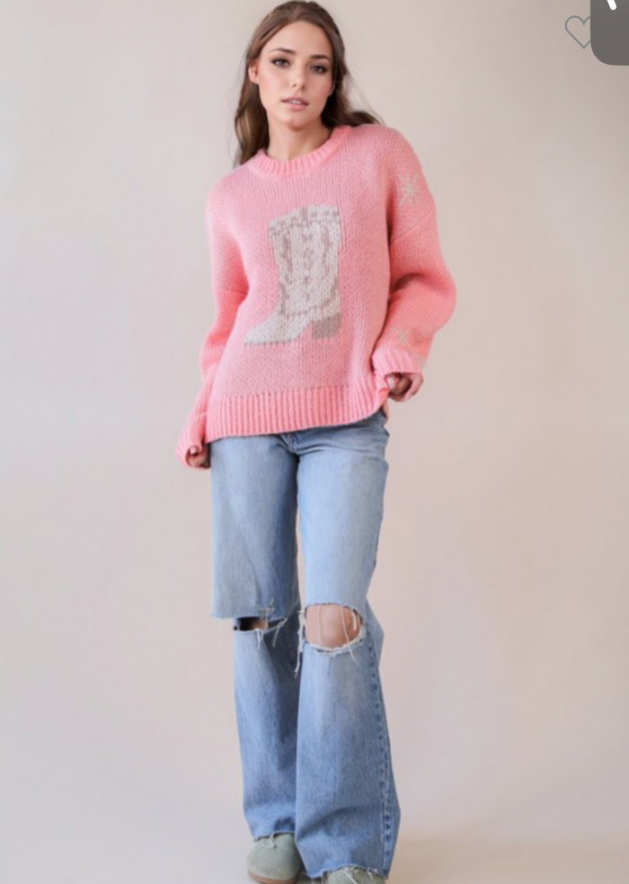 Howdy boot sweater