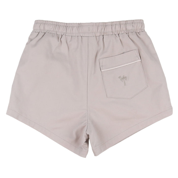 Khaki Twill Shrimp Shorts - khaki shrimp shorts back
