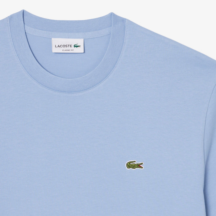 Lacoste - Classic Fit Cotton T-Shirt in Light Blue - Nigel Clare