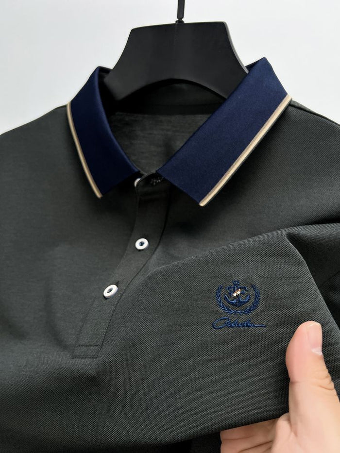 Slim Fit Black Polo T-Shirt Dubai Style
