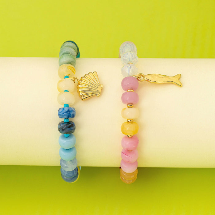 Nautical Multi-Color Beaded Bracelet