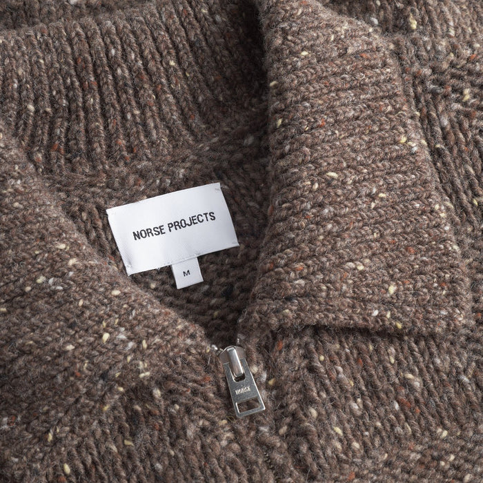 Norse Projects - Eric Donegal Diamond Jacket in Seal Brown - Nigel Clare