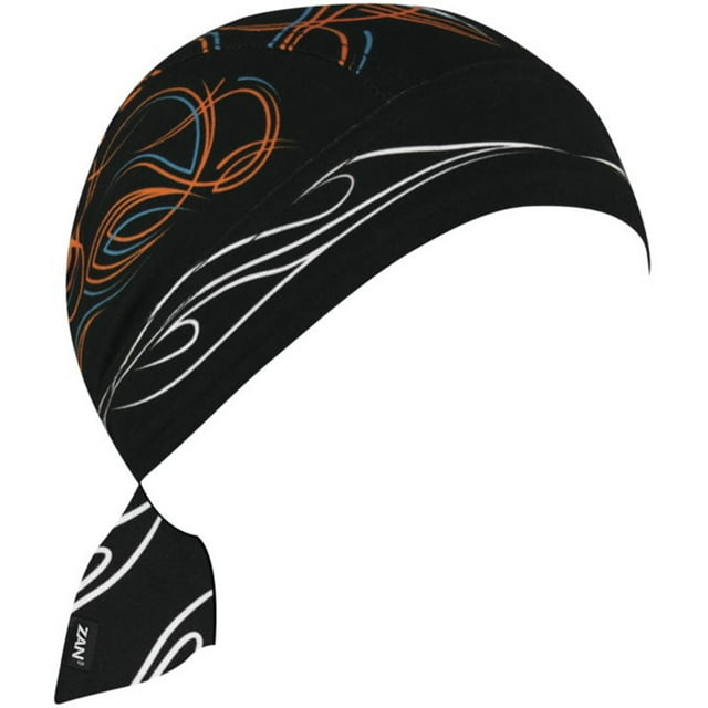 Pinstripe Flame: ZANHeadgear has taken the traditional cotton Flydanna headwrap and created the new SportFlex Flydanna, featu