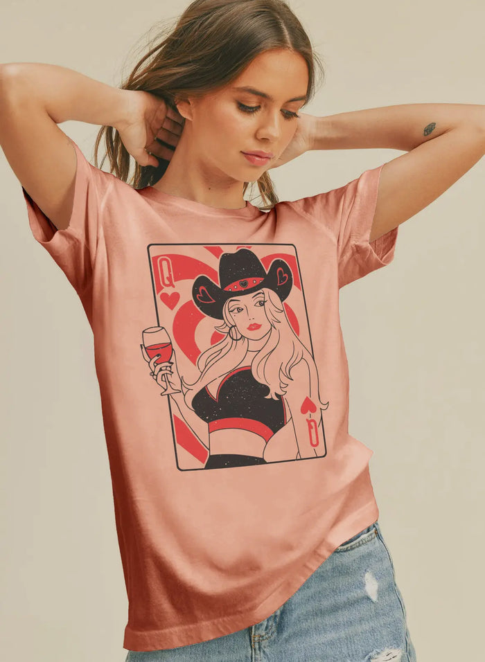 Queen cowgirl graphic tee