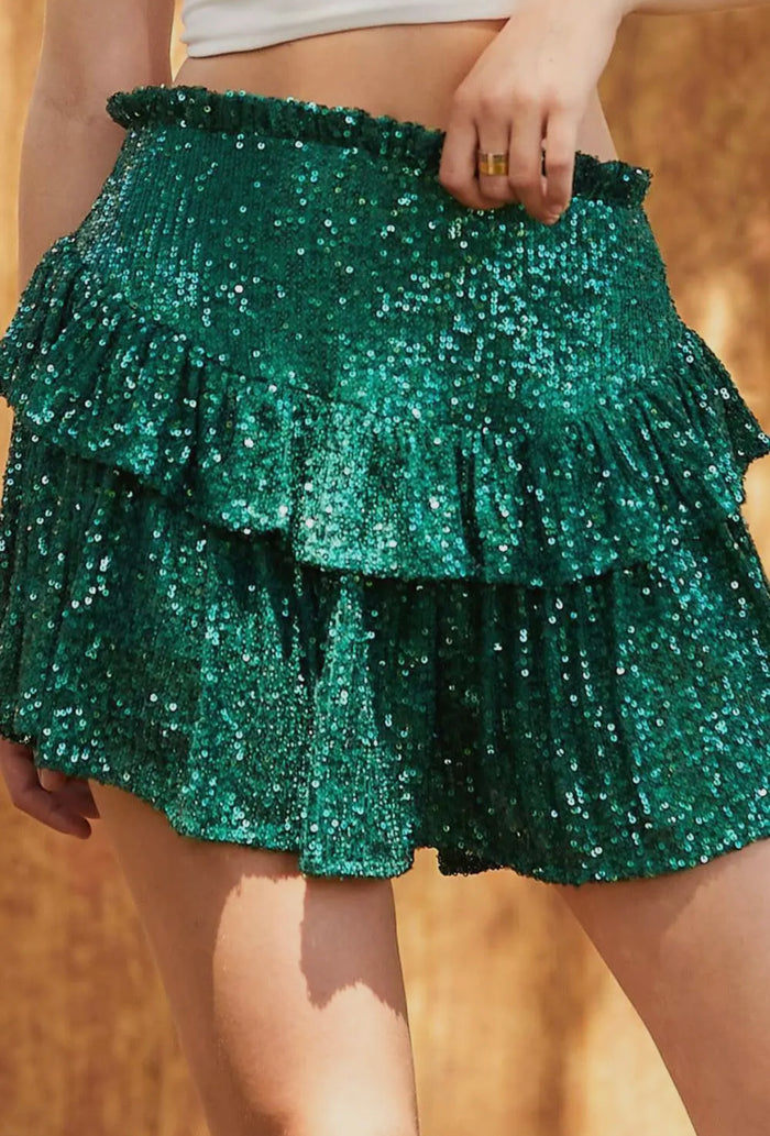 Sequined skort