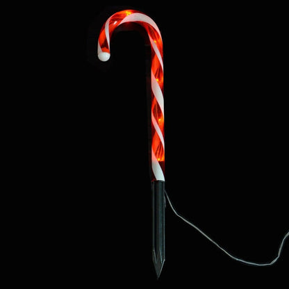 25cm Light Up Christmas Candy Canes Garden Stakes Pathway Lights
