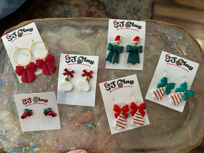 Christmas Clay earrings