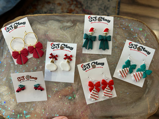 Christmas Clay earrings