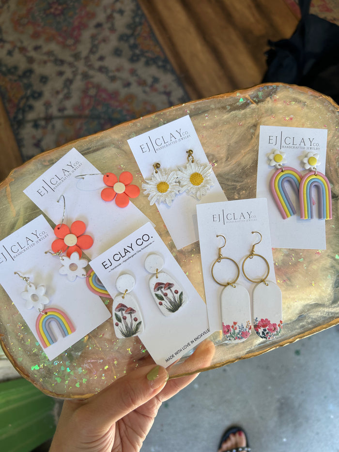 Clay earrings