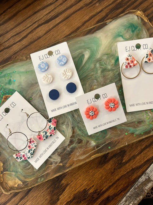 Clay earrings