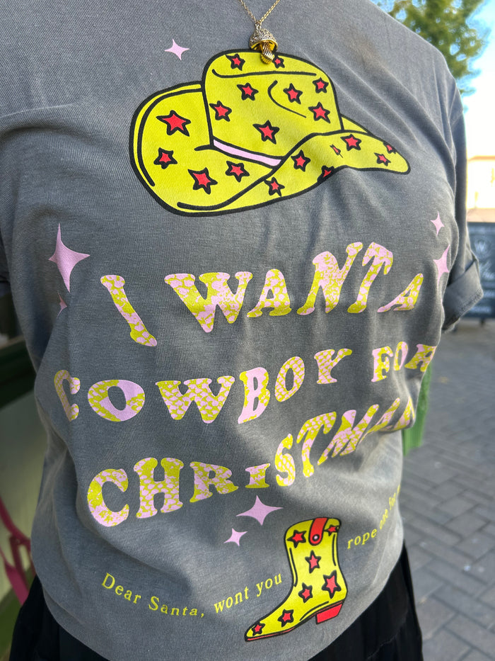 Cowboy for Christmas tee