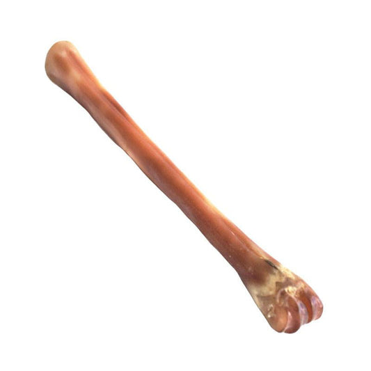 A natural deer polishing bone used for shining and restoring smoothness to cordovan leather.