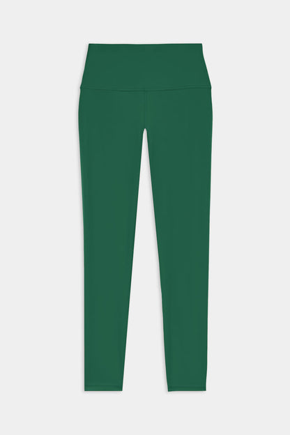 The SPLITS59 Airweight High Waist Legging in Arugula features a buttery-soft, seamless design, ideal for hot yoga. Shown flat on a white background.