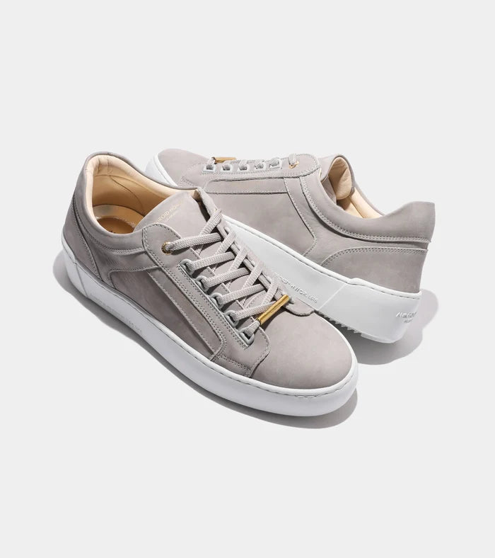 Android Homme - Venice Nubuck Trainer in Taupe Grey - Nigel Clare