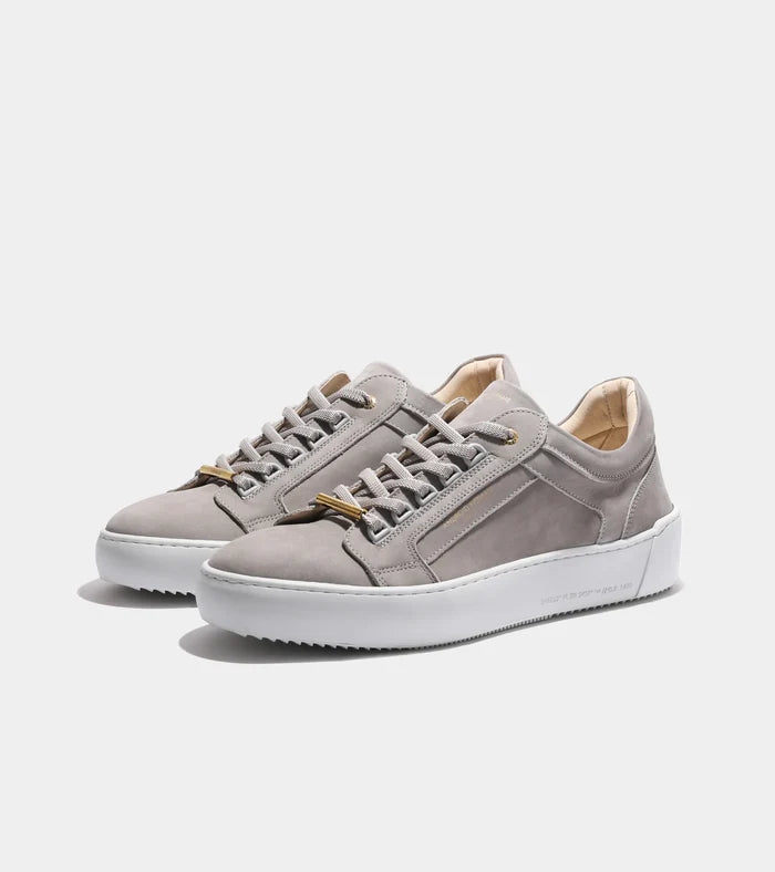 Android Homme - Venice Nubuck Trainer in Taupe Grey - Nigel Clare