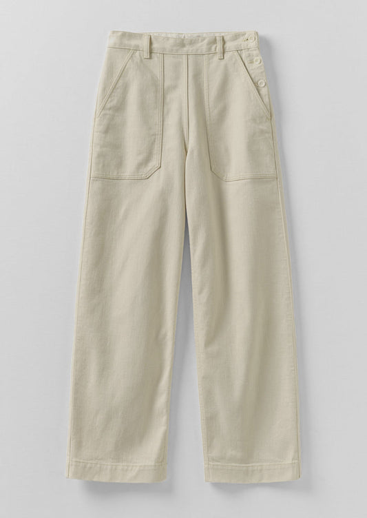 Annie Organic Denim Full Length Jeans | Ecru
