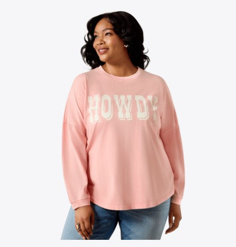 Ariat Canvas Oversized Long Sleeve T-Shirt