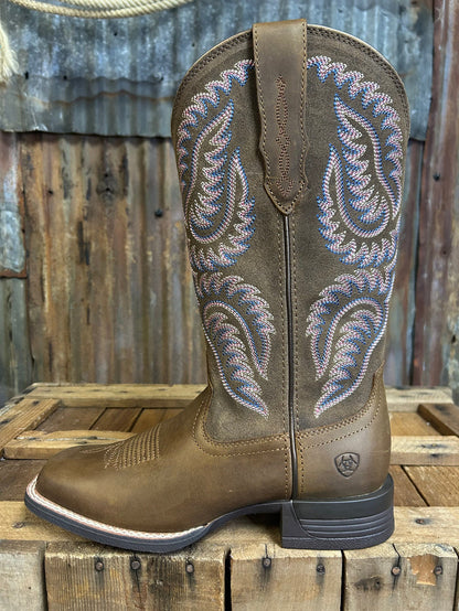 Ariat Cattle Caite Wide Square Toe Western Boot