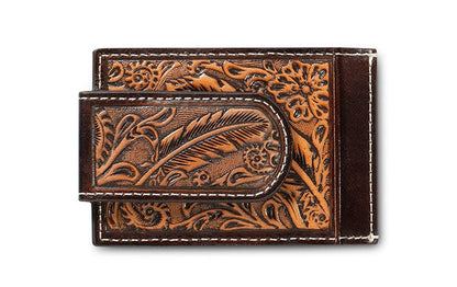 Ariat Embossed Money Clip Wallet