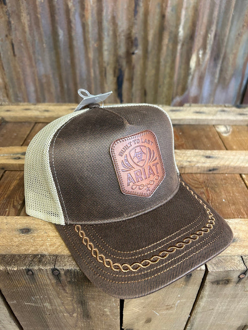 Ariat Leather Patch Snapback