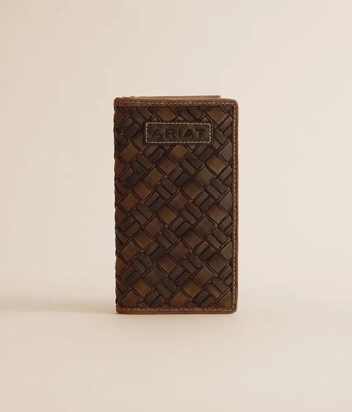 Ariat Rodeo Basket Weave Leather Wallet