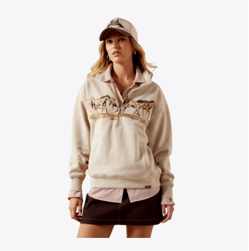 Ariat Running Wild 1/2 Zip Sweatshirt
