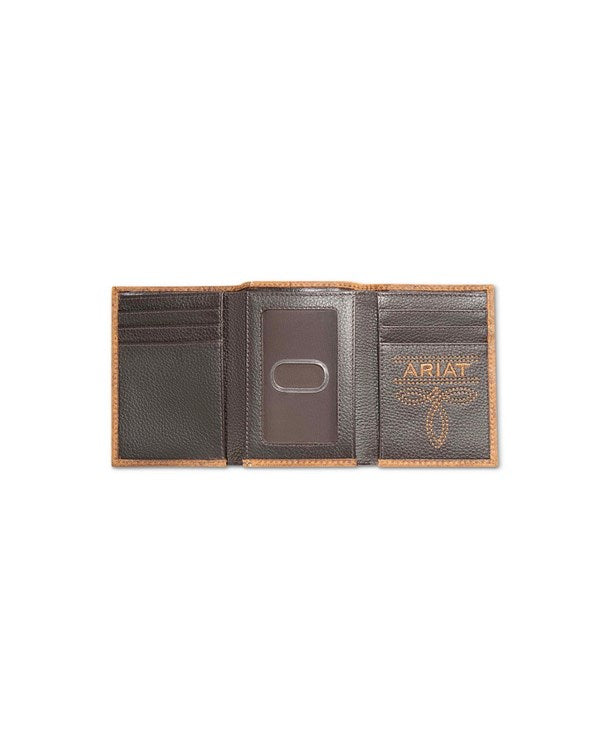 Ariat Trifold Calf Hair Patch Wallet