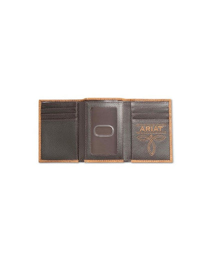 Ariat Trifold Calf Hair Patch Wallet
