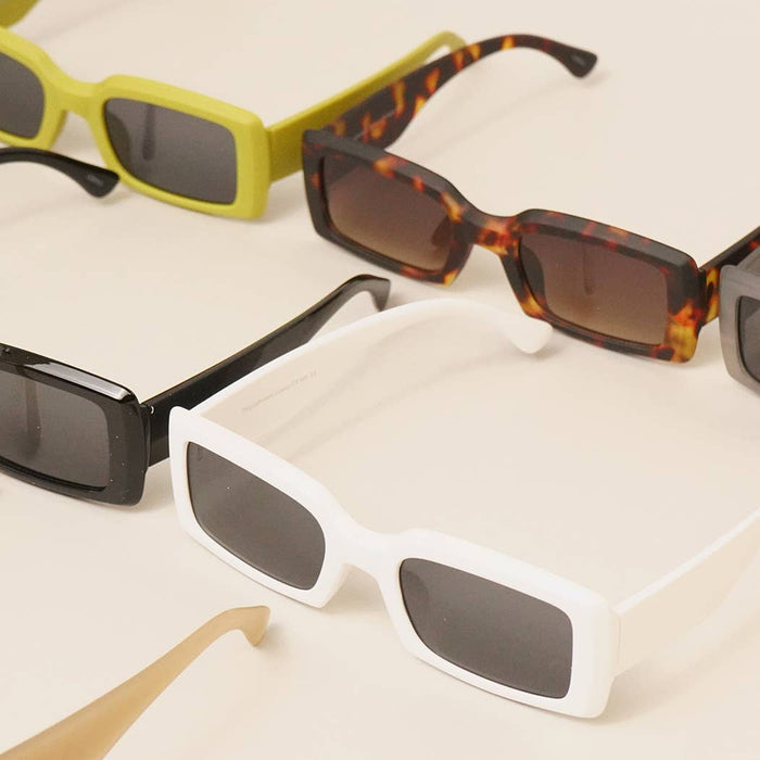 Assorted Acetate Rectangle Fashion Sunglasses