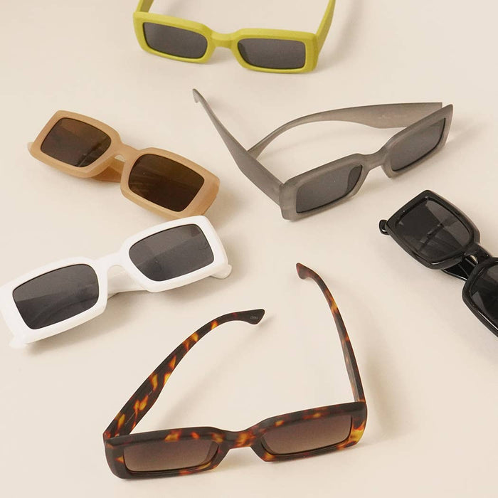 Assorted Acetate Rectangle Fashion Sunglasses