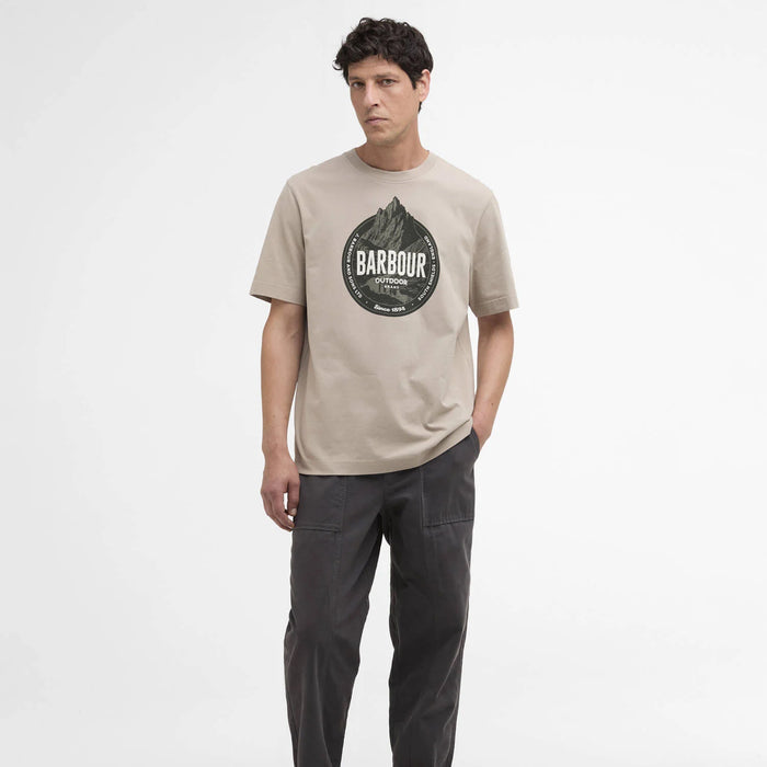 Barbour - Basswood T-Shirt in Concrete - Nigel Clare