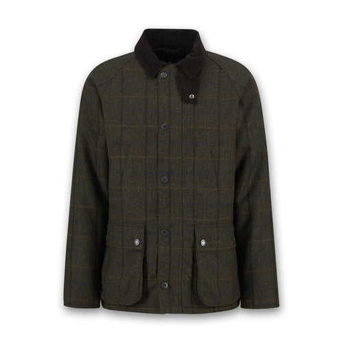 Barbour - Bedale Check Wool Jacket in Brown - Nigel Clare