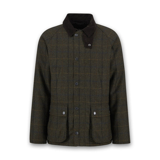 Barbour - Bedale Check Wool Jacket in Brown - Nigel Clare