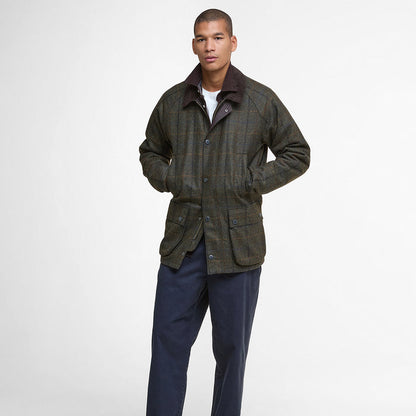 Barbour - Bedale Check Wool Jacket in Brown - Nigel Clare