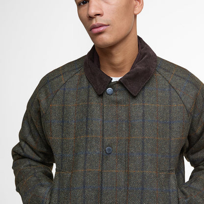Barbour - Bedale Check Wool Jacket in Brown - Nigel Clare