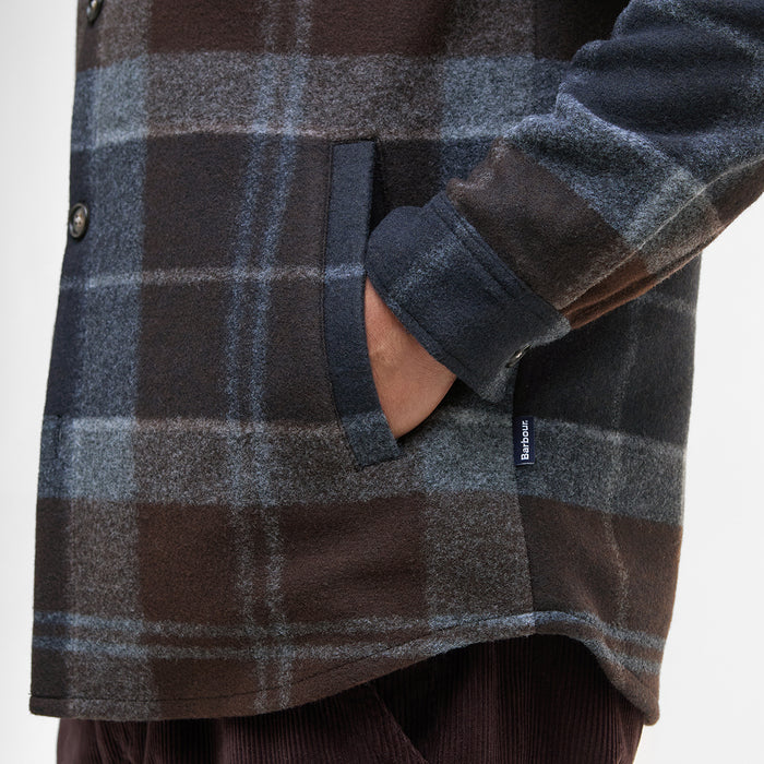 Barbour - Chapter Check Overshirt in Midnight/Oak Tartan - Nigel Clare