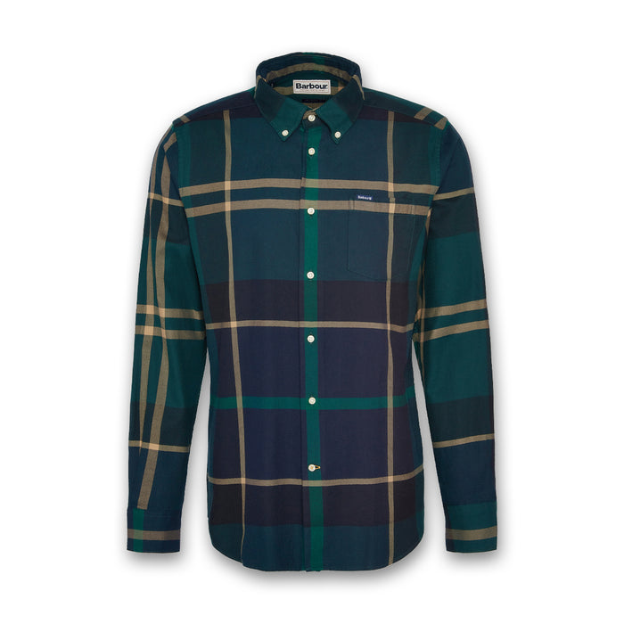 Barbour - Dunoon Tailored Shirt in Green Loch - Nigel Clare