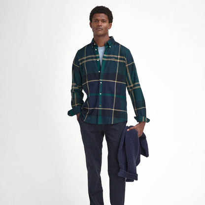 Barbour - Dunoon Tailored Shirt in Green Loch - Nigel Clare