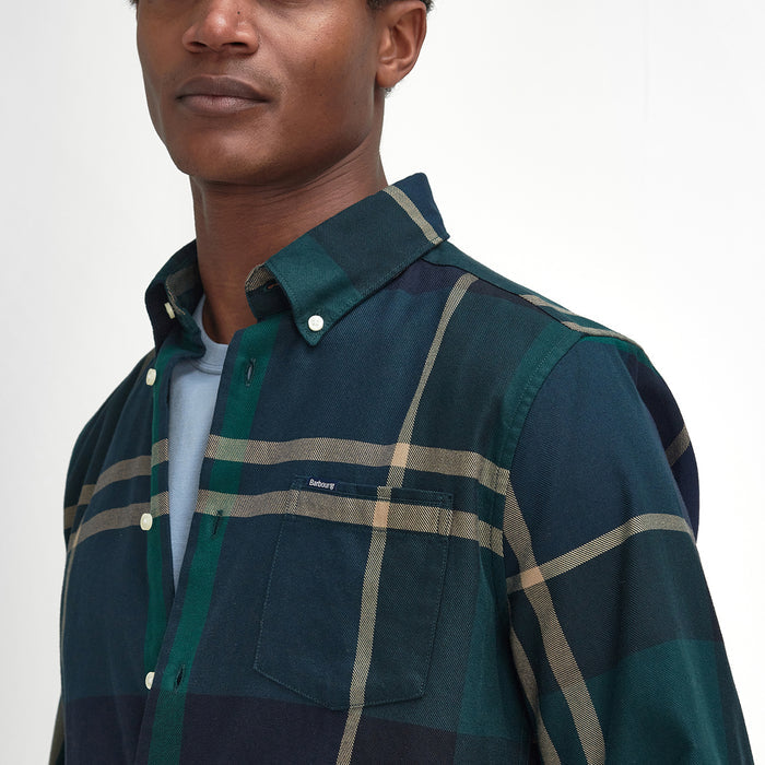 Barbour - Dunoon Tailored Shirt in Green Loch - Nigel Clare