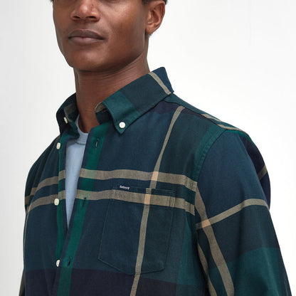 Barbour - Dunoon Tailored Shirt in Green Loch - Nigel Clare