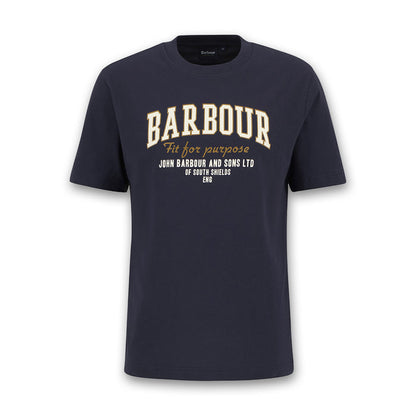 Barbour - Fort Relaxed Graphic T-Shirt in Navy - Nigel Clare