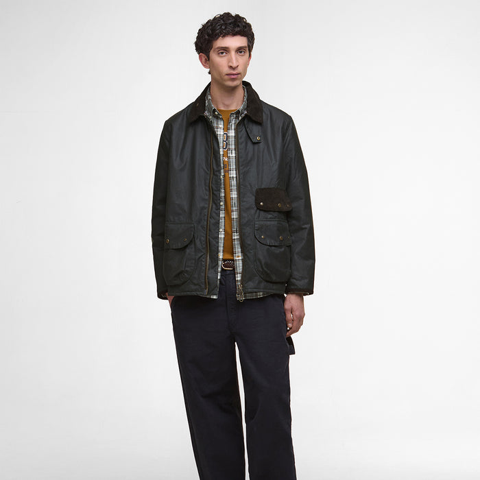 Barbour - Jig Waxed Jacket in Sage - Nigel Clare