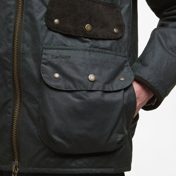 Barbour - Jig Waxed Jacket in Sage - Nigel Clare