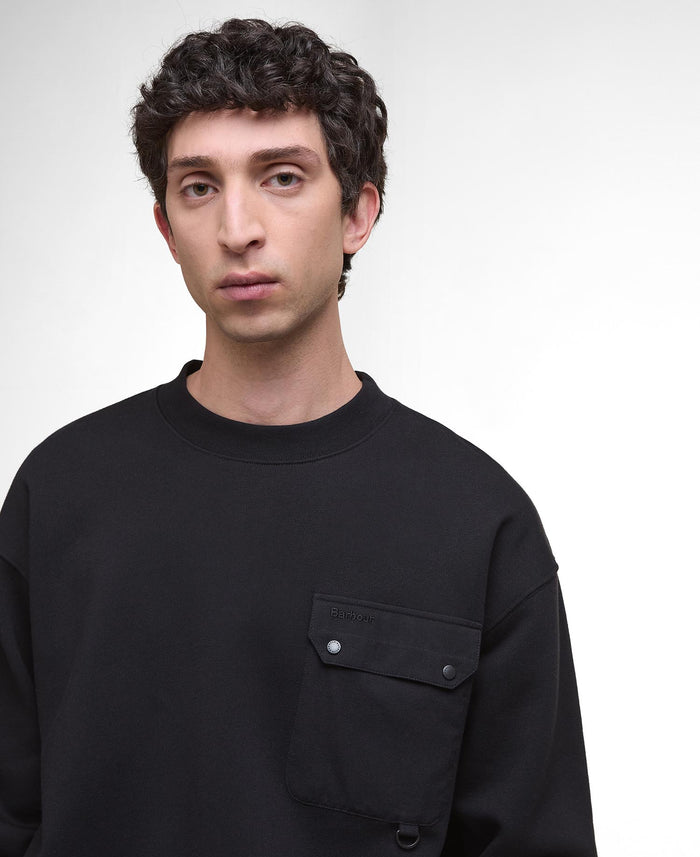Barbour - Leazes Sweatshirt in Black - Nigel Clare